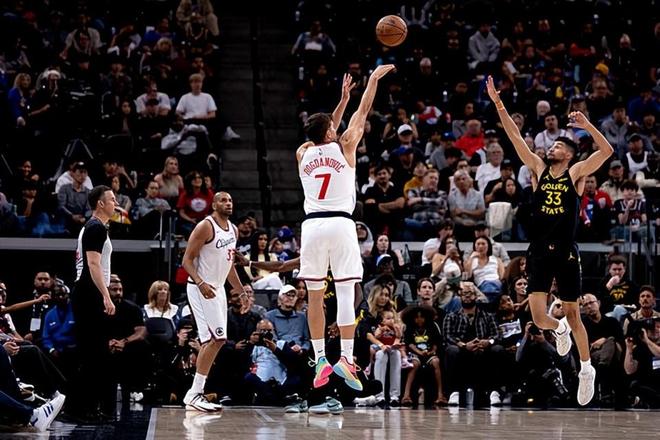 快船115-110力克勇士，博格达诺维奇17分助队终结